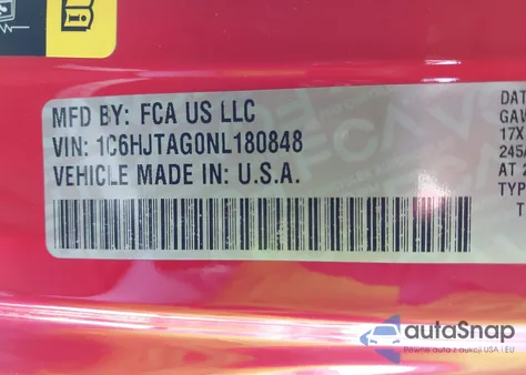 2022 Jeep Gladiator Sport S 4X4 from USA, damaged, VIN 1C6HJTAG0NL180848